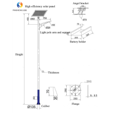 Hochlumen im Freien Solar Street Light 100W